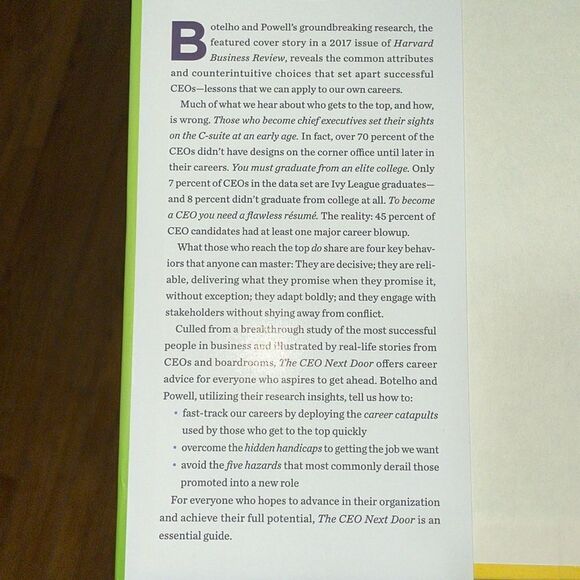 The CEO Next Door hardcover book in great condition - Picture 4 of 9